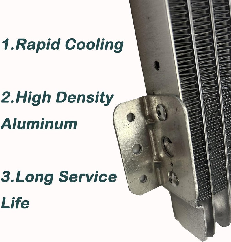 OVANOH Low Pressure Drop Transmission Oil Cooler 40k Transmission Oil Cool Compatible For Heavy Duty 40,000 GVW Max Low Mounting Hardware Towing Applications and Advanced Cooling Protection LPD47391 - Image 4